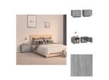 Vidaxl Comodino Grigio Sonoma 100X35X40 Cm Materiale A Base Di Legno - Comodini