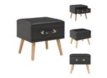Vidaxl Comodino Nero 40 X 35 X 40 Similcuoio - Comodini