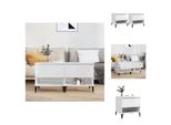 Vidaxl Tavolini 2 Pz. Bianco Lucido 50X46X50 Cm Materiale A Base Di Legno - Tavolini