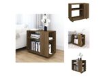 Vidaxl Tavolino In Rovere Marrone 70X35X55 Cm Materiale A Base Di Legno - Tavolini