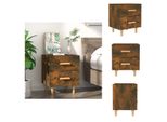 Vidaxl Comodino In Rovere Fumé 40X35X47,5 Cm - Comodini