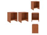 Vidaxl Comodini 2 Pz. Miele Marrone 35X30X40 Cm Pino Massiccio - Comodini