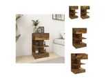 Vidaxl Comodini 2 Pz. Rovere Fumé 40X35X65 Cm Materiale A Base Di Legno - Comodini