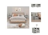 Vidaxl Comodini Da Parete 2 Pz. Grigio Cemento 50X36X40 Cm - Comodini