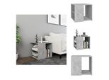 Vidaxl Tavolino In Cemento Grigio 50X50X45 Cm Materiale A Base Di Legno - Tavolini