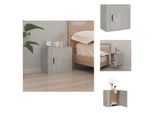 Vidaxl Comodino A Parete Grigio Cemento 50X30X47 Cm - Comodini