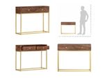 Vidaxl Tavolo Consolle 90×30×75 Cm In Legno Massiccio Di Mango - Tavolo Consolle - Tavoli Consolle - Tavoli - Tavoli