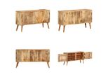 Vidaxl Credenza In Legno Massiccio Di Mango 110X30X60 Cm - Credenza - Credenze - Credenza In Legno - Credenze In Legno