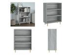 Vidaxl Credenza Grigio Sonoma 69,5X32,5X90 Cm Materiale A Base Di Legno - Credenza - Credenze - Armadio - Armadio Portaoggetti