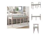 Vidaxl Panca Grigio Chiaro 110X40X70 Cm In Velluto - Panche
