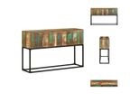 Vidaxl Tavolino 120X30X75 Cm In Legno Massiccio Antico - Tavolini