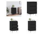 Vidaxl Credenza Nera 40X35X70 Cm In Legno - Credenza - Credenze - Armadio - Credenza