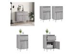 Vidaxl Credenze 2 Pz. Grigio Sonoma 40X35X70 Cm In Legno Ingegnerizzato - Credenza - Credenze - Cassettiera - Credenza