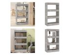 Vidaxl Libreria/Divisorio Grigio Cemento 60X30X103 Cm Materiale A Base Di Legno - Libreria - Scaffali Per Libri - Libreria - Scaffale Portaoggetti