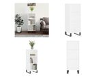 Vidaxl Credenza Bianca 34,5X32,5X90 Cm Materiale A Base Di Legno - Credenza - Credenza - Armadio - Armadio Portaoggetti