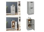 Vidaxl Credenza Grigio Cemento 30X30X70 Cm In Legno - Credenza - Credenza - Armadio - Armadio Portaoggetti