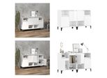 Vidaxl Credenze 2 Pz. Bianco Lucido 60X35X70 Cm Materiale A Base Di Legno - Credenza - Credenza - Armadio - Armadio Portaoggetti