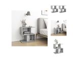 Vidaxl Comodini 2 Pz. Grigio Cemento 50X30X51,5 Cm Materiale A Base Di Legno - Comodini