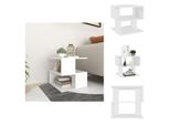 Vidaxl Tavolino Bianco 40X40X40 Cm In Materiale Ligneo - Tavolini