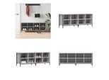 Vidaxl Scarpiera Grigio Sonoma 131X35X50 Cm Materiale A Base Di Legno - Scarpiera - Ripiani Per Scarpe - Armadietto Per Scarpe - Magazzino Per Scarpe