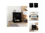 Vidaxl Comodini 2 Pezzi Neri 39X39X47,5 Cm In Legno - Comodini