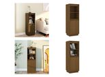 Vidaxl Credenza Marrone Miele 37X34X110 Cm Pino Massiccio - Credenza - Credenze - Credenza Legno - Mobile Laterale