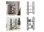 Vidaxl Libreria 4 Scomparti Grigio Cemento 100X30X140 Cm Materiale A Base Di Legno - Libreria - Librerie - Libreria - Librerie