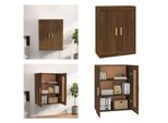 Vidaxl Armadio A Muro Aspetto Rovere Marrone 69,5X32,5X90 Cm Materiale In Legno - Armadio A Muro - Armadio A Muro - Armadio A Muro - Mensola A Muro