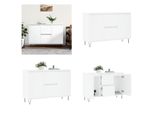 Vidaxl Credenza Bianca 104X35X70 Cm In Legno Ingegnerizzato - Credenza - Credenze - Cassettiera - Credenza