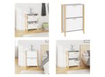 Vidaxl Scarpiera Bianca 57,5X33X80 Cm Materiale A Base Di Legno - Scarpiera - Ripiani Per Scarpe - Armadio Per Scarpe - Armadio Per Scarpe