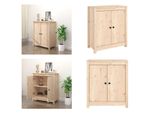 Vidaxl Credenza 70X35X80 Cm In Pino Massiccio - Credenza - Credenze - Armadio - Armadio Portaoggetti