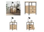 Vidaxl Comodino Rovere Sonoma 34X35,5X50 Cm In Legno - Comodino - Comodini - Mobile Da Letto - Cassettiera Da Letto