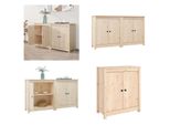 Vidaxl Credenze 2 Pezzi 70X35X80 Cm Pino Massiccio - Credenza - Credenze - Armadio - Armadio Portaoggetti