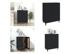 Vidaxl Credenza Nera 69,5X34X90 Cm Materiale A Base Di Legno - Credenza - Credenza - Armadio - Armadio Portaoggetti