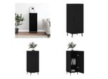 Vidaxl Credenza Nera 34,5X34X90 Cm Materiale A Base Di Legno - Credenza - Credenze - Armadio - Credenza