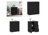 Vidaxl Credenza Nera 69,5X34X90 Cm Materiale A Base Di Legno - Credenza - Credenze - Armadio - Credenza