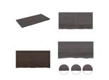 Vidaxl Scaffale A Muro Marrone Scuro 120X60X(2 4)Cm In Rovere Massiccio Trattato - Scaffale A Muro - Mensole A Muro - Pannello A Muro - Scaffale Appeso