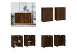 Vidaxl Armadi A Muro 2 Pz. Aspetto Rovere Marrone 69,5X34X90 Cm - Armadio A Muro - Armadio A Muro - Armadio - Armadio Portaoggetti