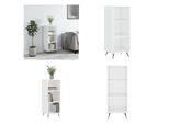 Vidaxl Armadio A Ripiani Bianco Lucido 34,5X32,5X90 Cm In Legno - Armadio A Ripiani - Armadio A Ripiani - Armadio A Ripiani - Libreria