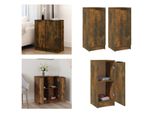 Vidaxl Credenze 2 Pz. Rovere Affumicato 30X30X70 Cm - Credenza - Credenza - Armadio - Armadio Portaoggetti