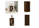 Vidaxl Credenza Look Rovere Marrone 34,5X32,5X90 Cm In Legno - Credenza - Credenze - Armadio - Armadio Portaoggetti