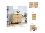 Vidaxl Credenze 2 Pezzi Rovere Sonoma 40X35X70 Cm Materiale A Base Di Legno - Credenze