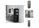 Vidaxl Libreria/Divisorio Nero 40X35X135 Cm In Legno Di Pino Massiccio - Librerie E Scaffali