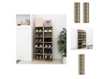 Vidaxl Scarpiere 2 Pezzi Rovere Sonoma 27,5X27X102 Cm - Scarpiere E Armadietti