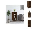Vidaxl Credenza Marrone Effetto Rovere 34,5X32,5X90 Cm Materiale Legno - Credenze
