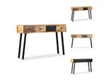 Vidaxl Tavolo Consolle Teak Massiccio Riciclato 120 X 30 X 76 Cm - Tavoli Laterali