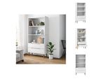 Vidaxl Libreria Molde Bianco 85X35X170,5 Cm In Legno Di Pino Massiccio - Librerie & Librerie