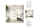Vidaxl Comodino Bianco 40X36X65 Cm - Comodini