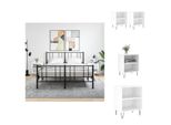 Vidaxl Comodini 2 Pz. Bianco 40X30X50 Cm Materiale A Base Di Legno - Comodini