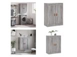 Vidaxl Armadio A Muro Grigio Sonoma 69,5X34X90 Cm Materiale Legno - Armadio A Muro - Armadio A Muro - Armadio - Armadio Portaoggetti
